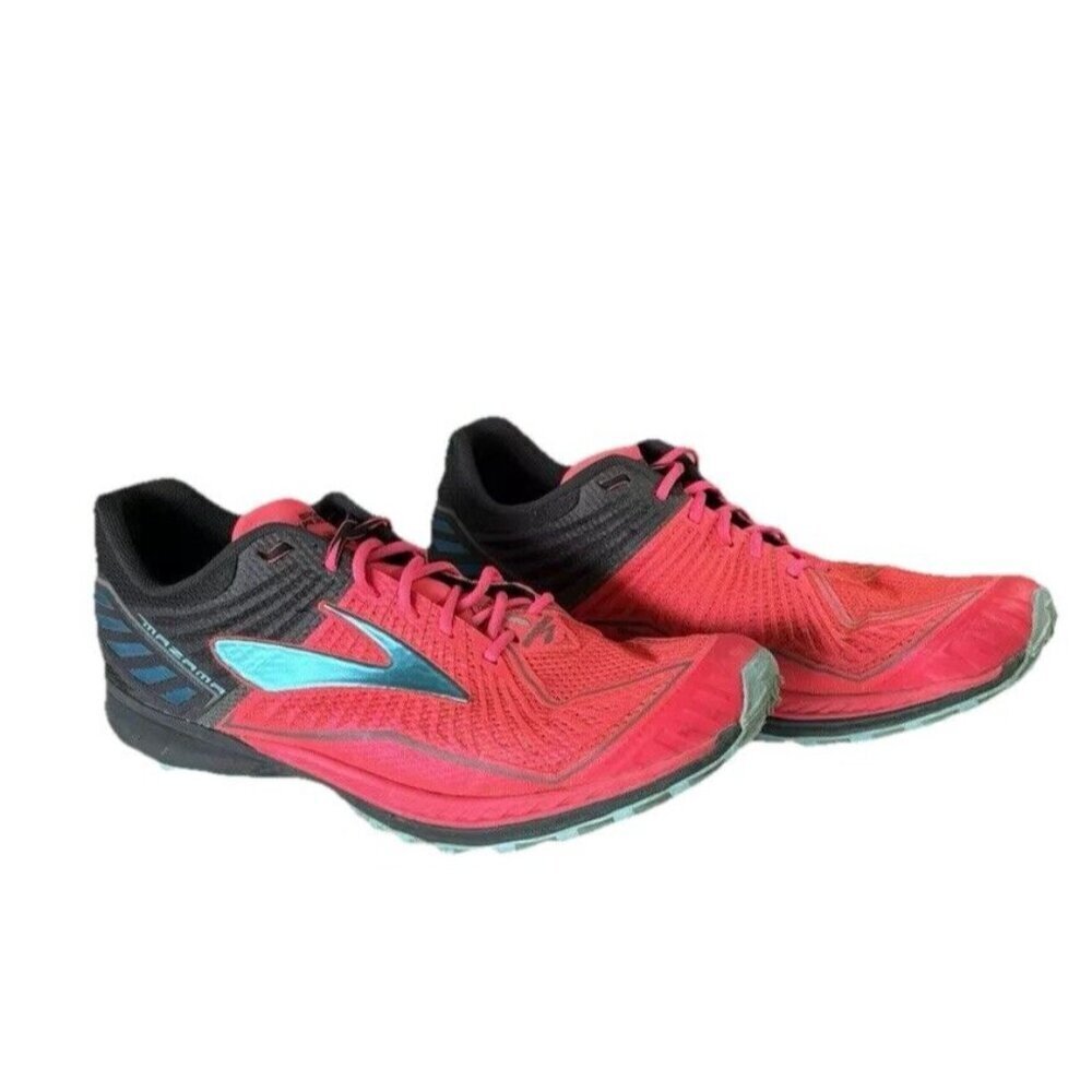 Brooks Women's Mazama Trail Running Shoe, Diva Pink/Anthracite/Blue  Sz 9 B US